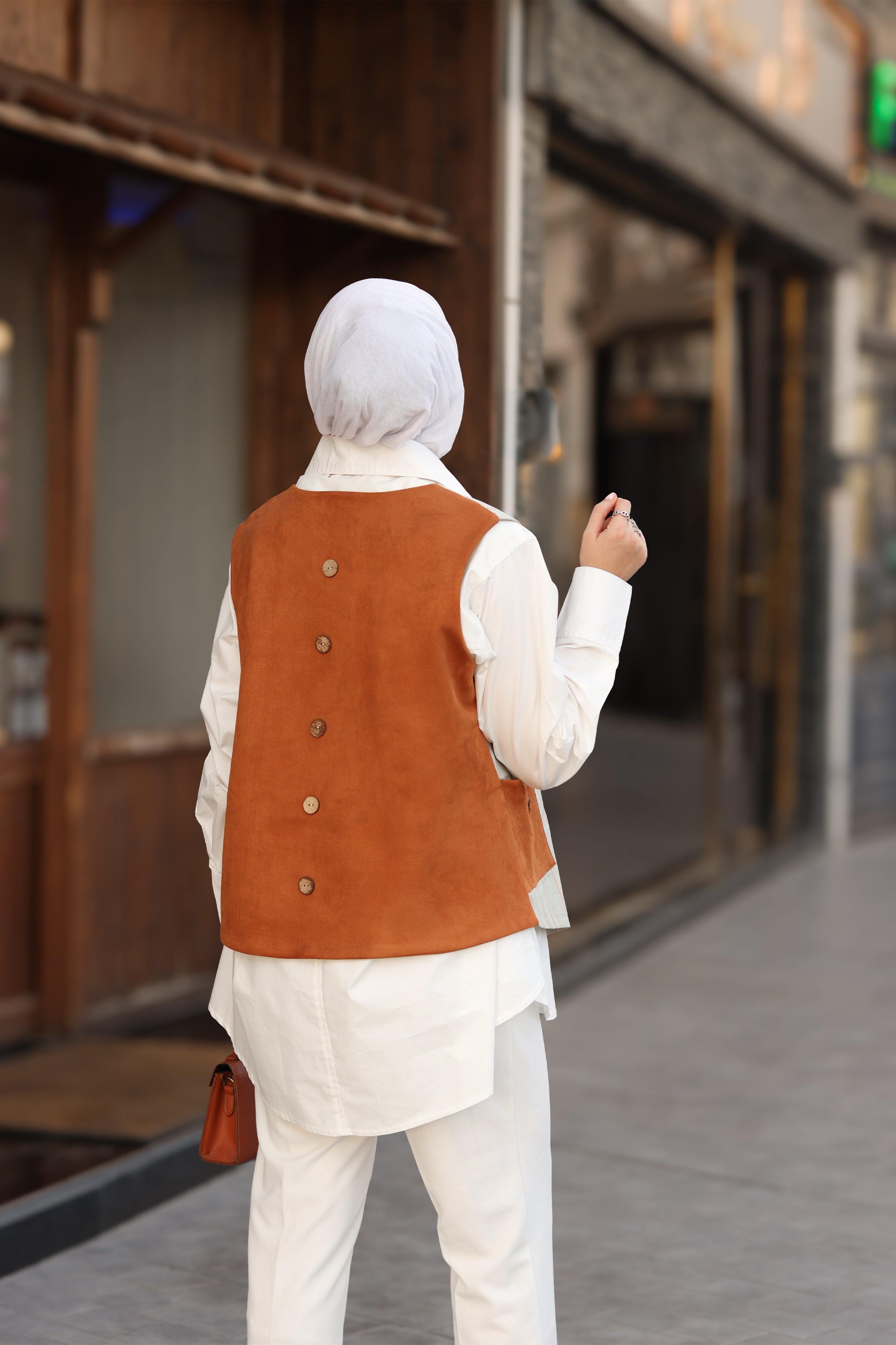 Amber Line Poplin & Chamois Vest Set