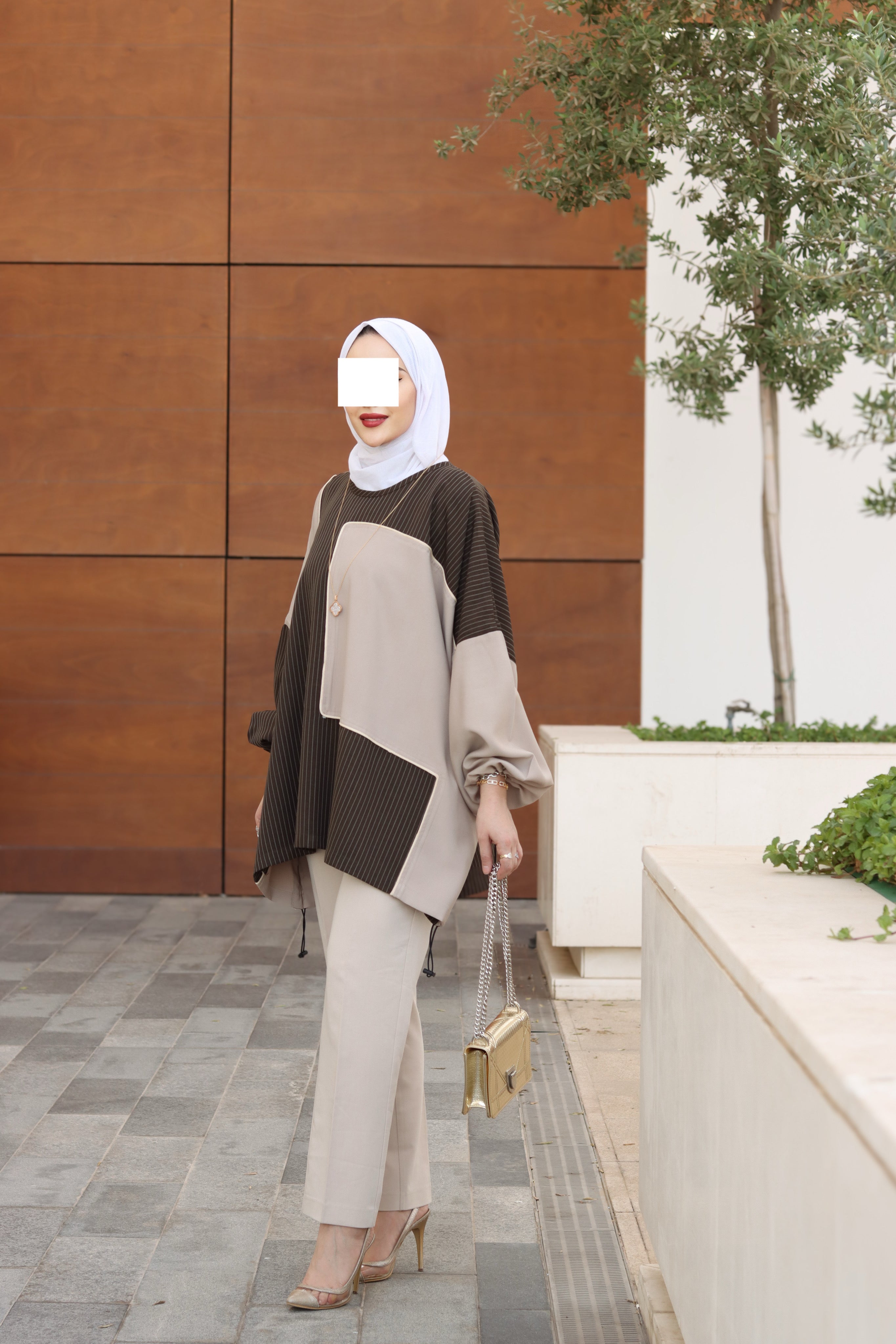 Espresso Harmony Poplin & Chamois Vest Set