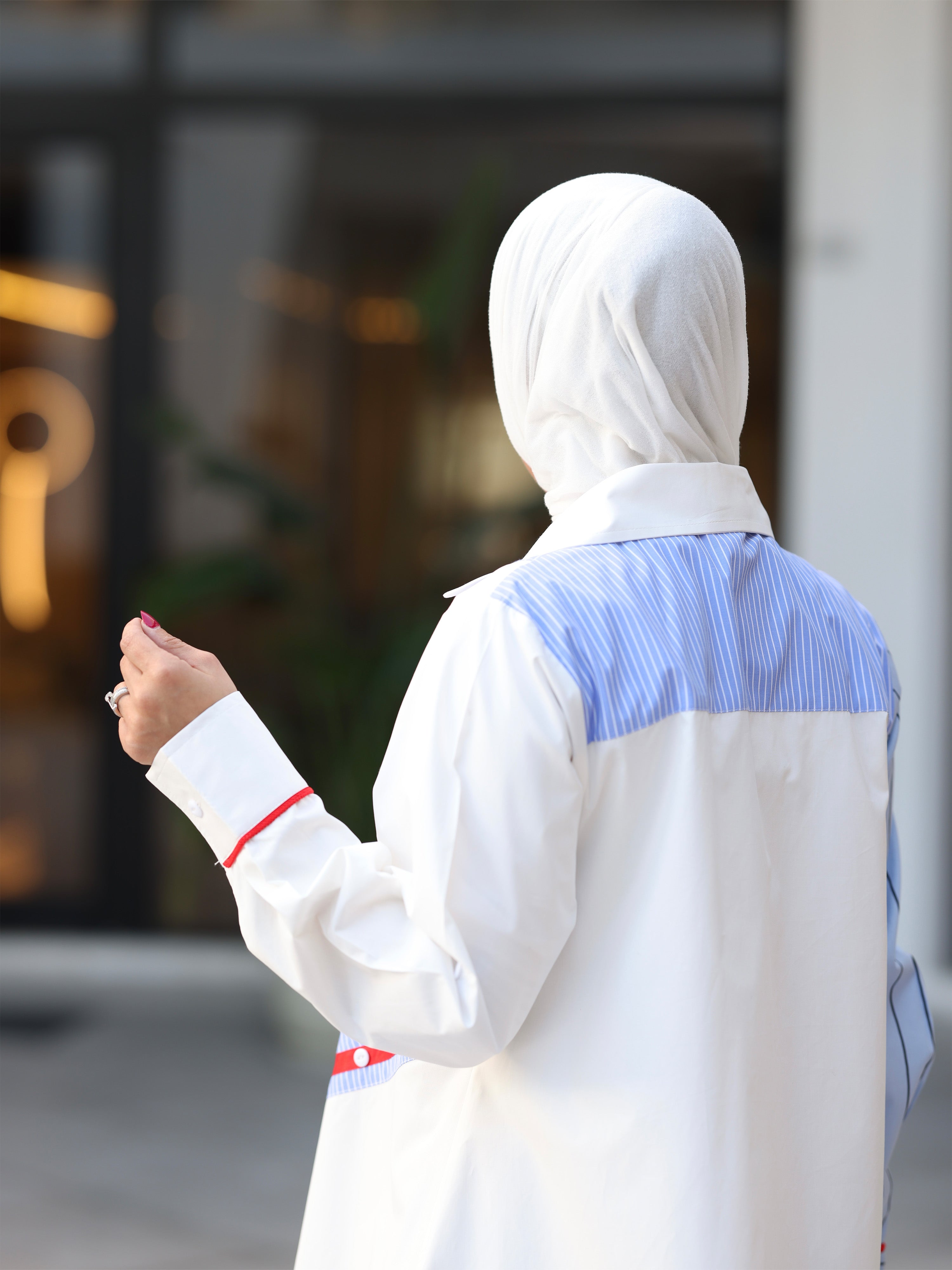 قميص البوبلين المخطط