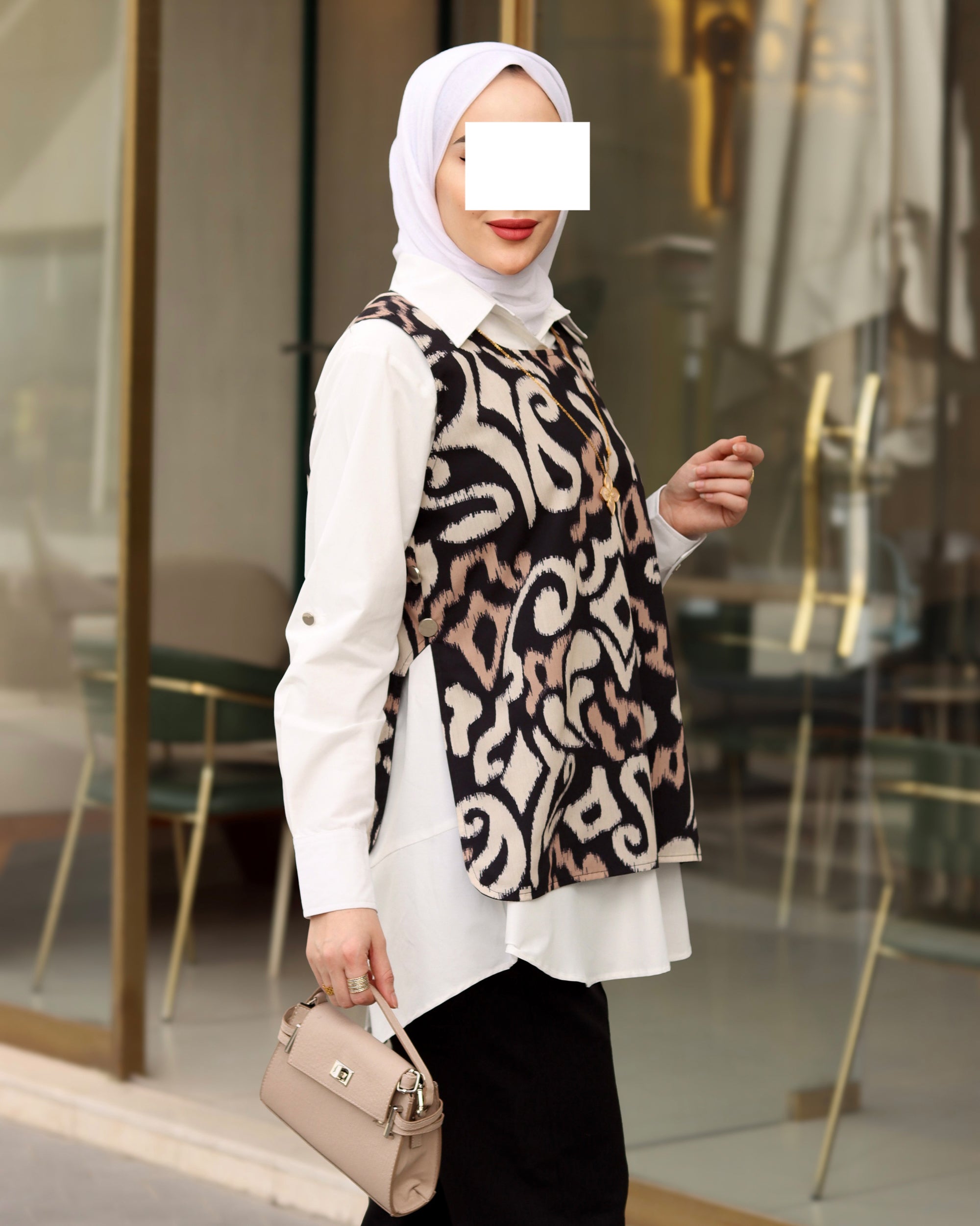 Timeless Ikat Poplin Shirt & Vest