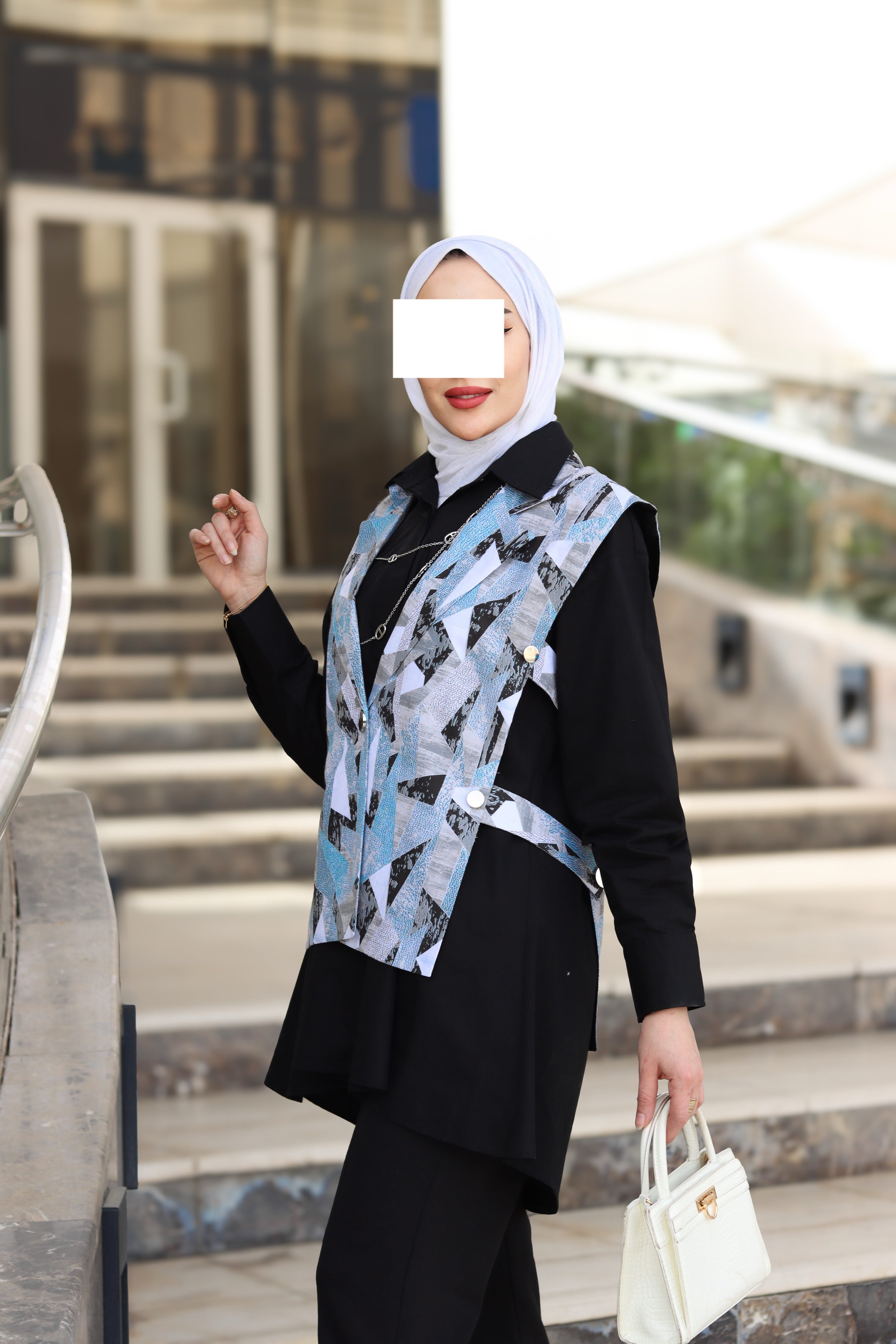 قميص و سترة بوبلين بريزم نوار