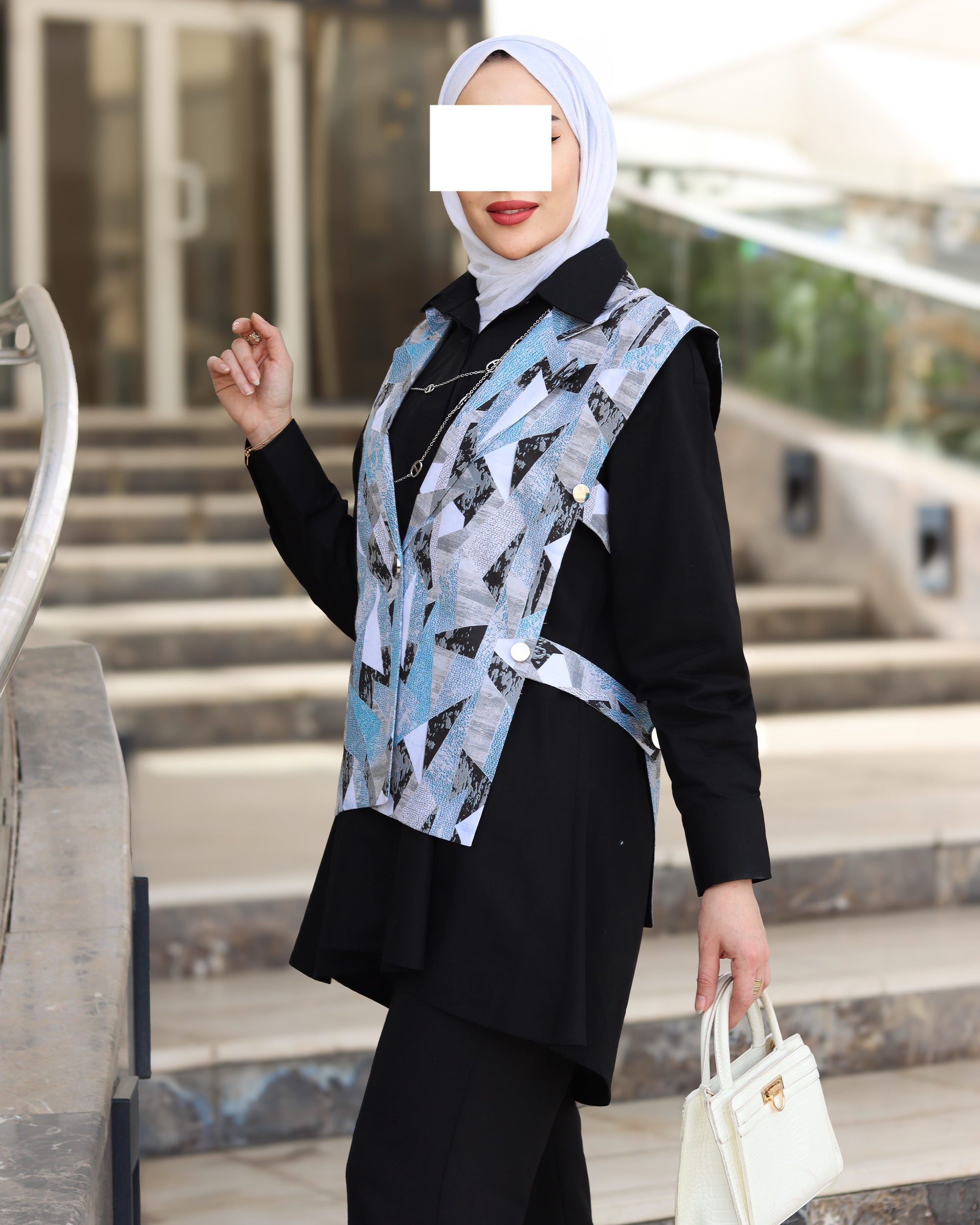 قميص و سترة بوبلين بريزم نوار