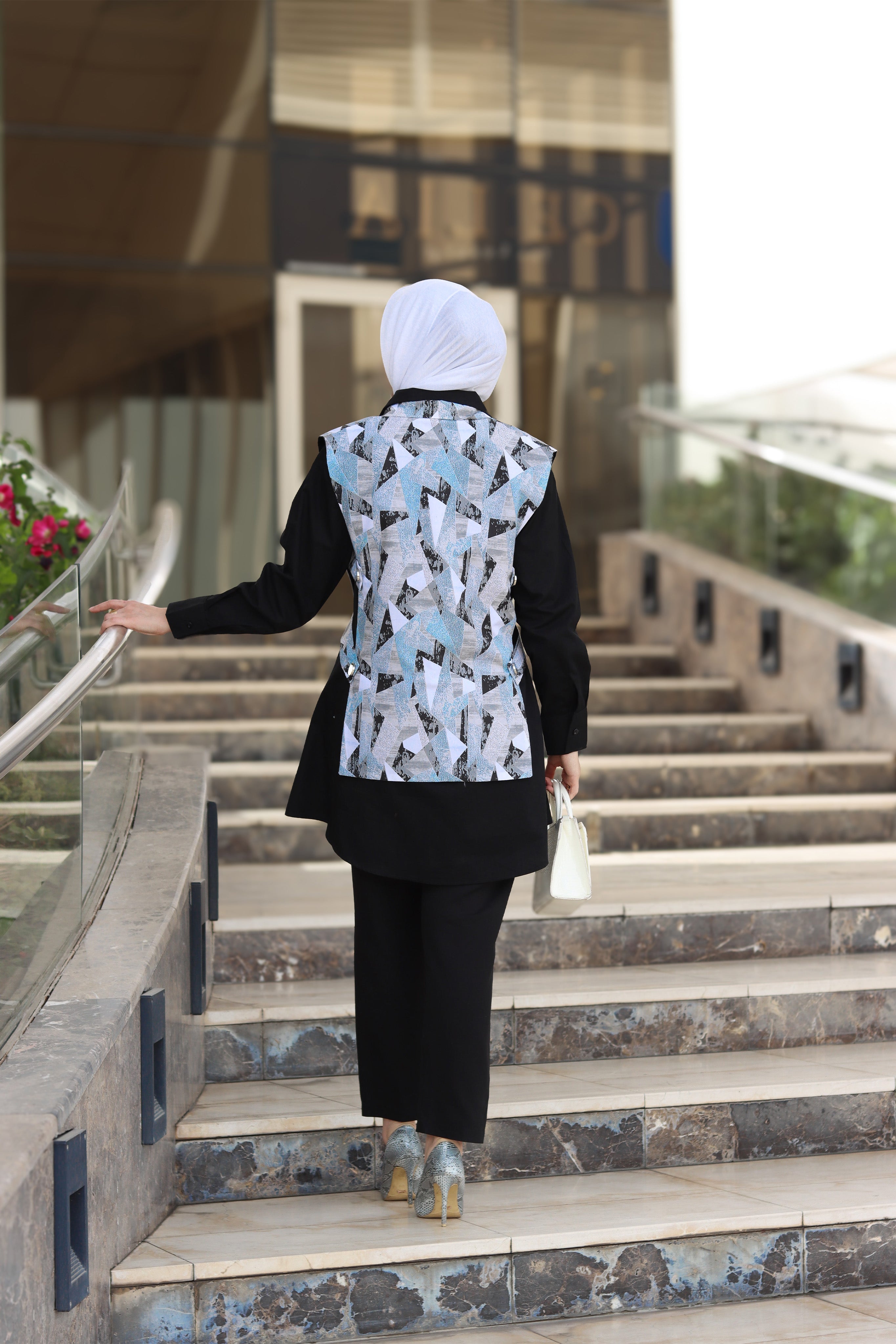 قميص و سترة بوبلين بريزم نوار