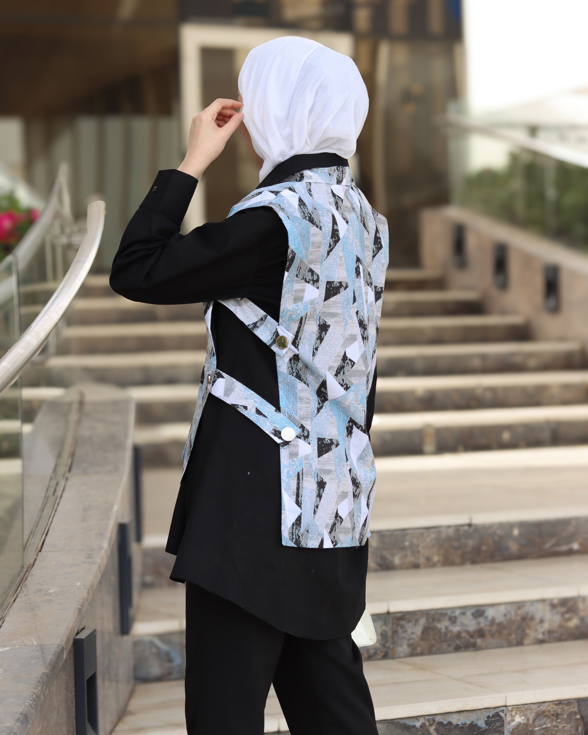 قميص و سترة بوبلين بريزم نوار