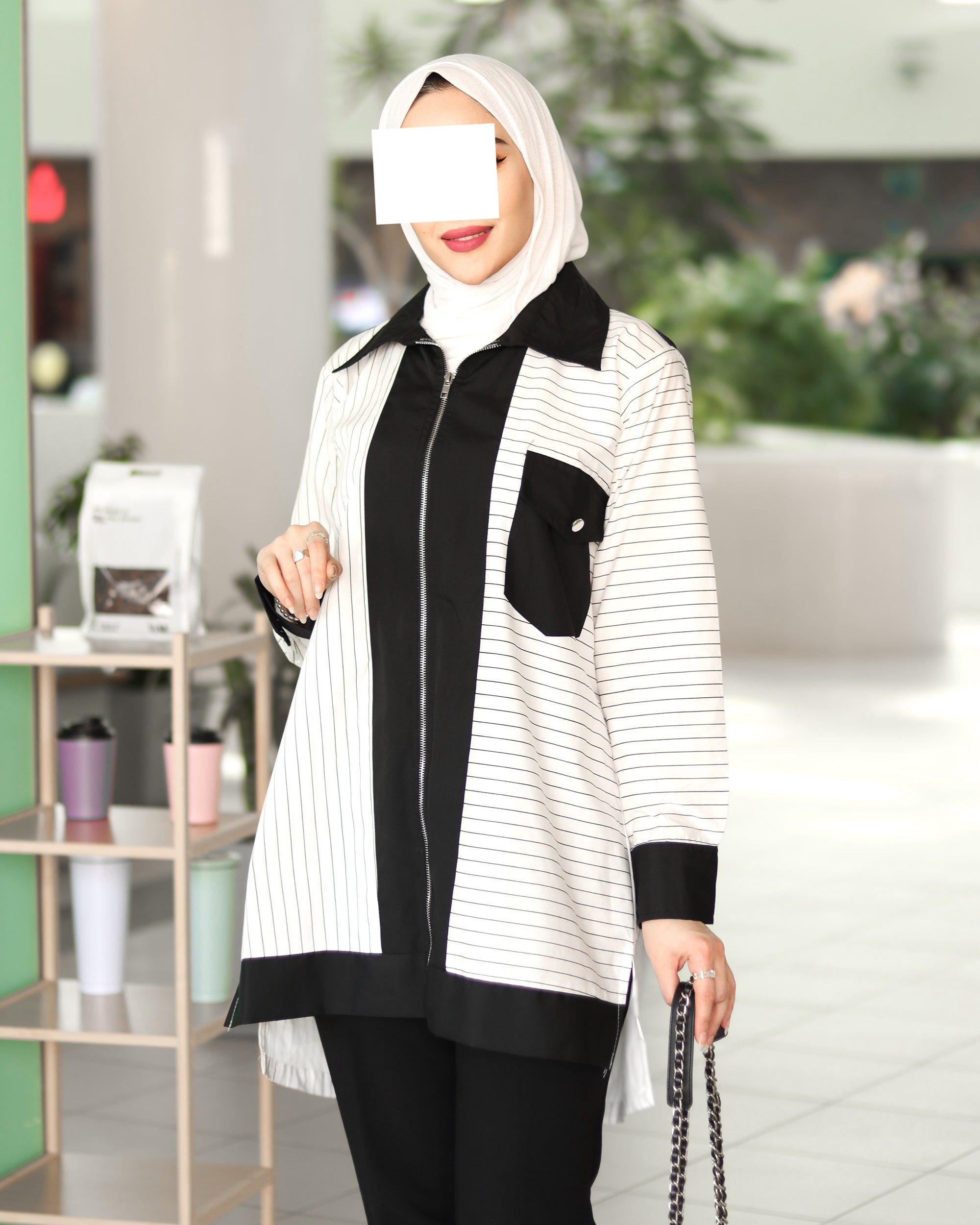 قميص بوبلين مونوإيدج