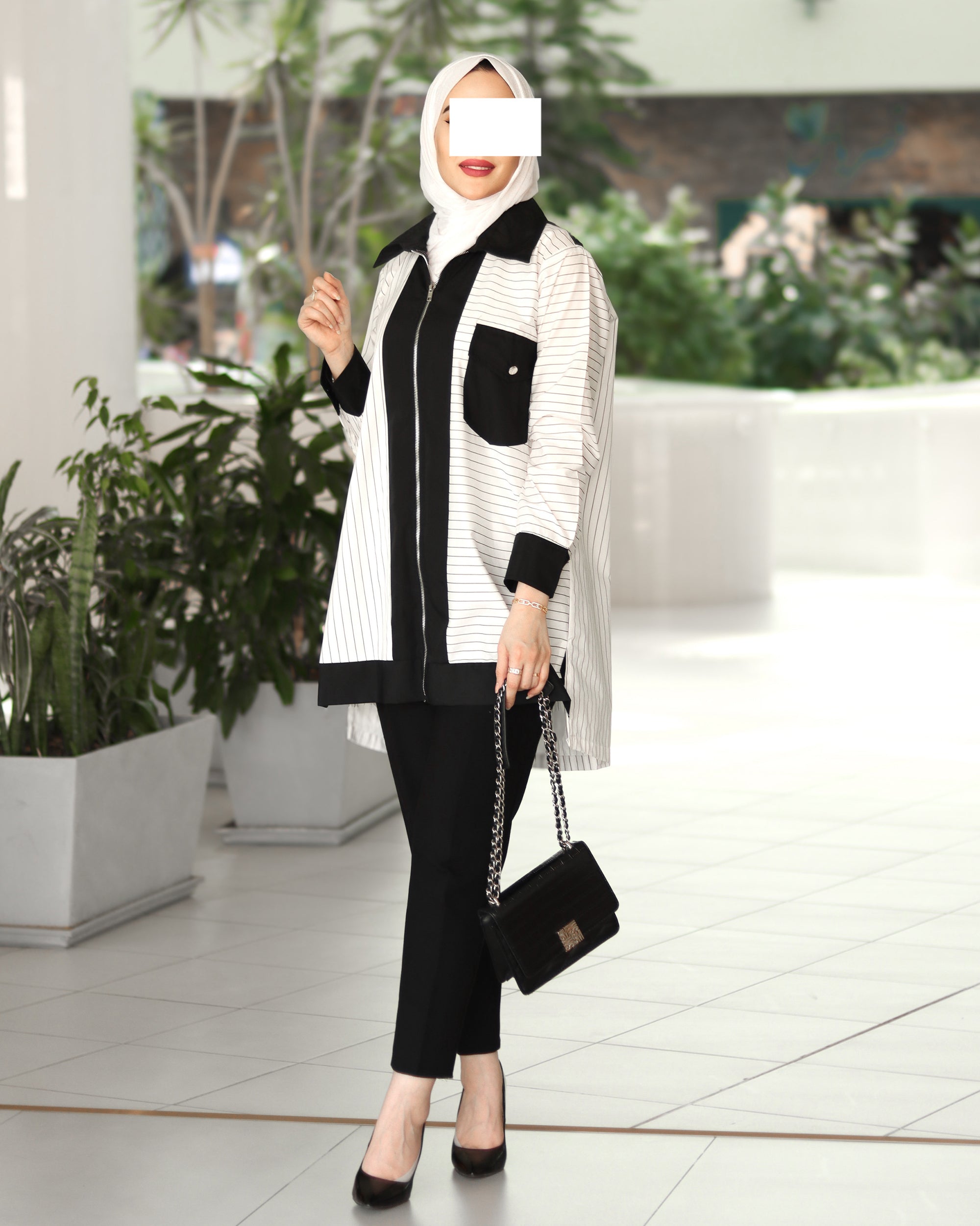 قميص بوبلين مونوإيدج