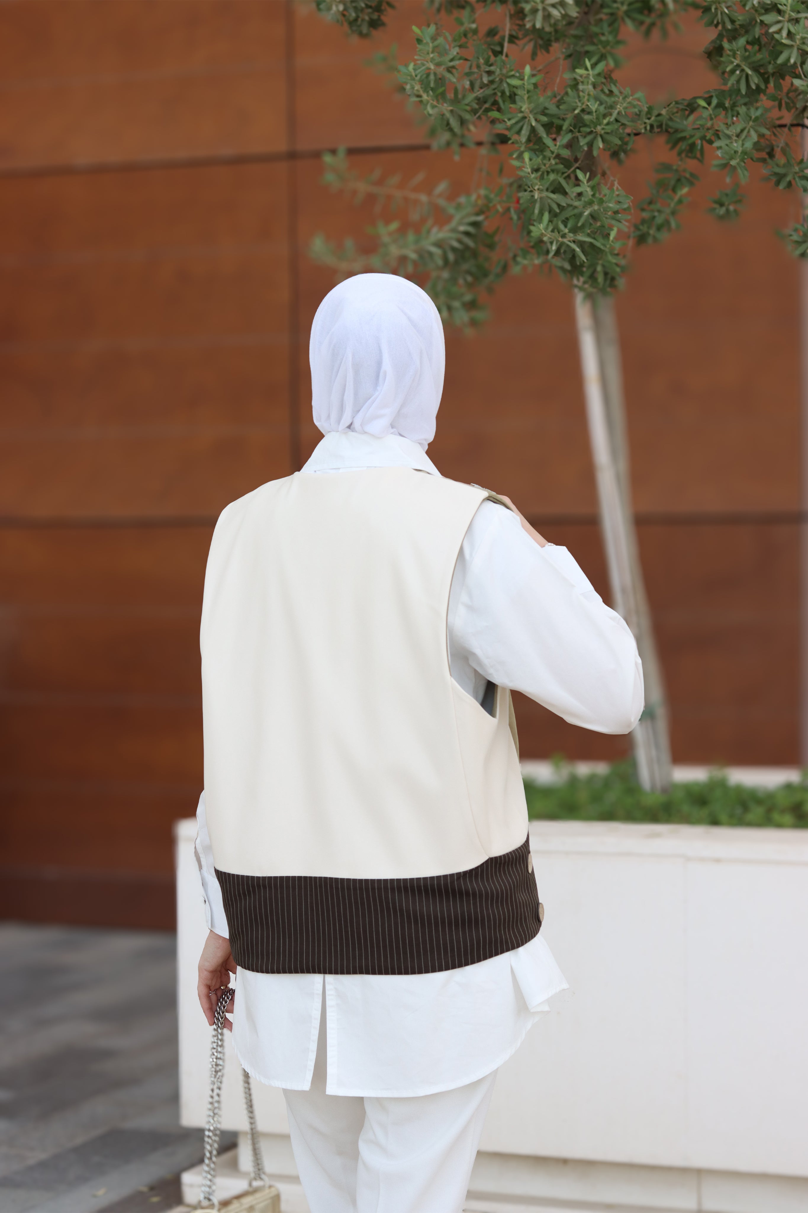 Sage Drift Poplin & Chamois Vest Set