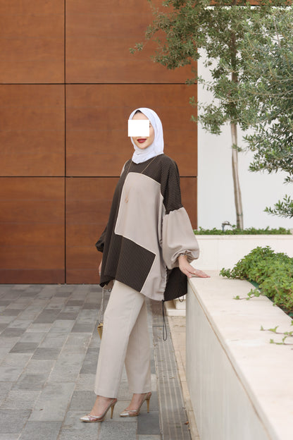 Espresso Harmony Poplin & Chamois Vest Set