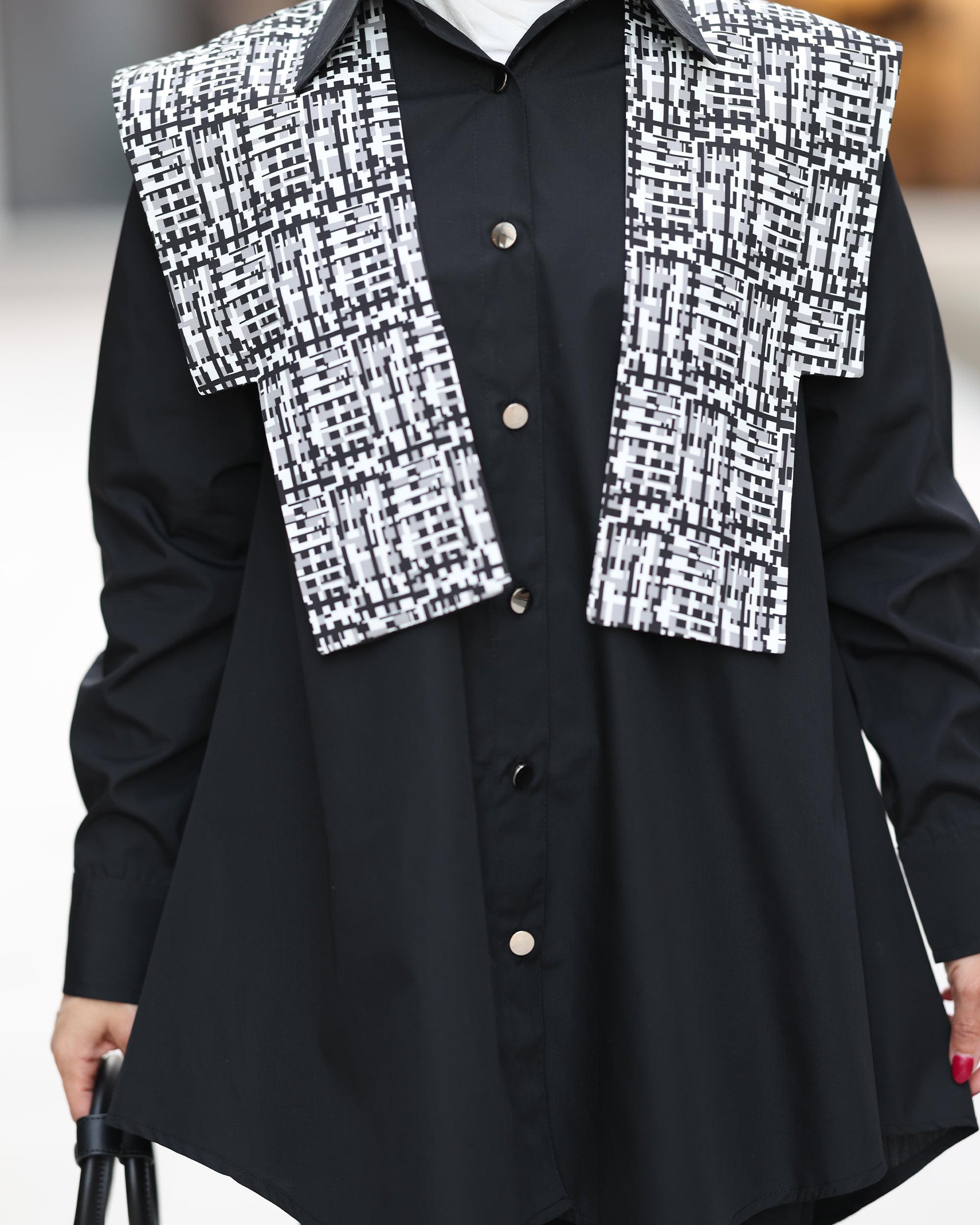 Monochrome Luxe Poplin Shirt