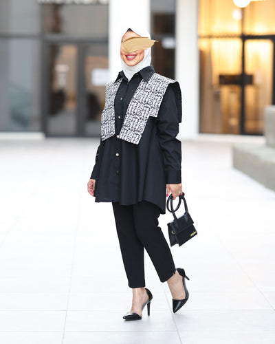 Monochrome Luxe Poplin Shirt