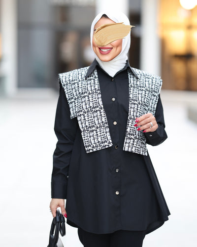 Monochrome Luxe Poplin Shirt