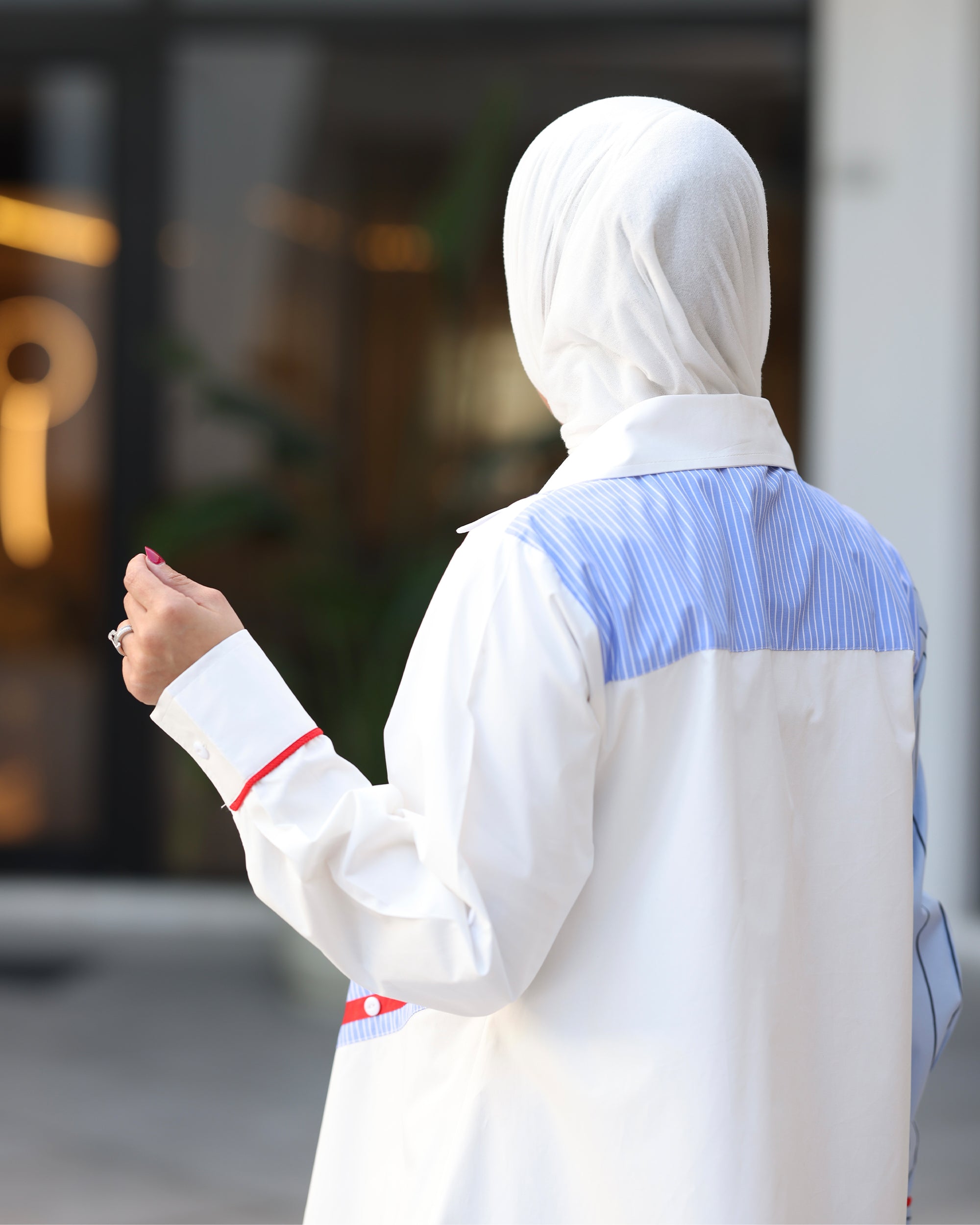 قميص البوبلين المخطط