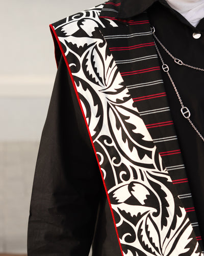 Noir Elegance Poplin Shirt