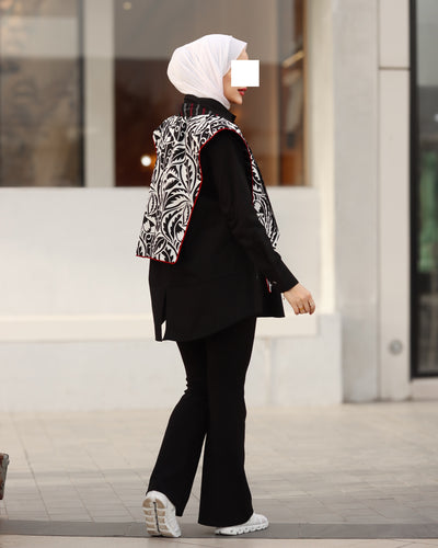 Noir Elegance Poplin Shirt