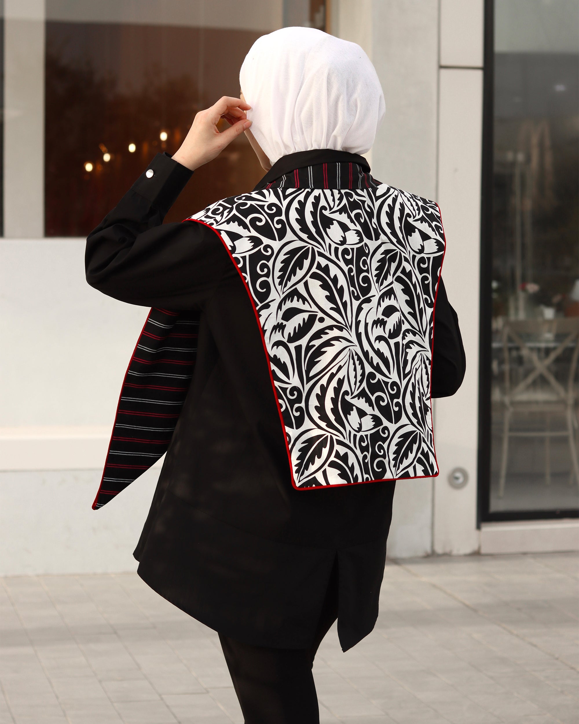 Noir Elegance Poplin Shirt