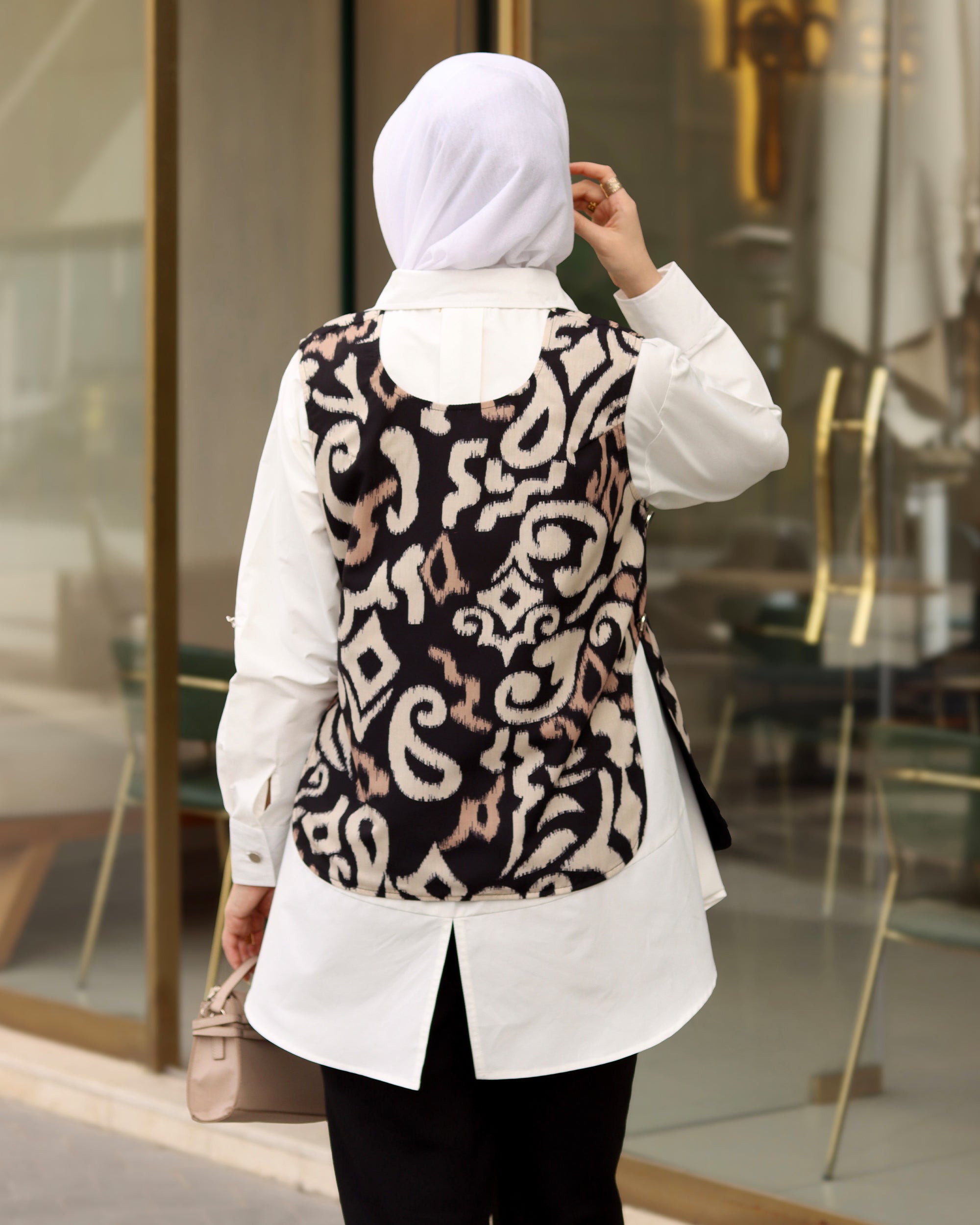 Timeless Ikat Poplin Shirt & Vest