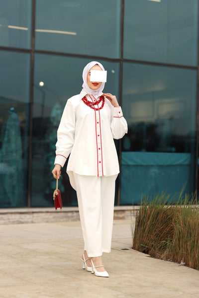 Scarlet Accent Poplin Shirt