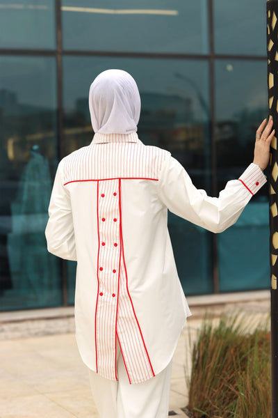 Scarlet Accent Poplin Shirt