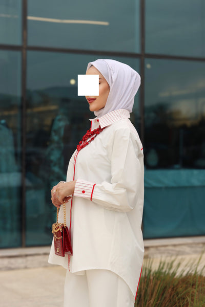 Scarlet Accent Poplin Shirt