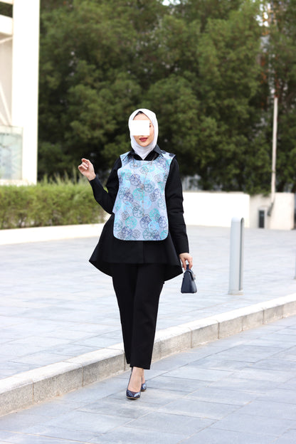 Aqua Bloom Poplin Shirt & Vest