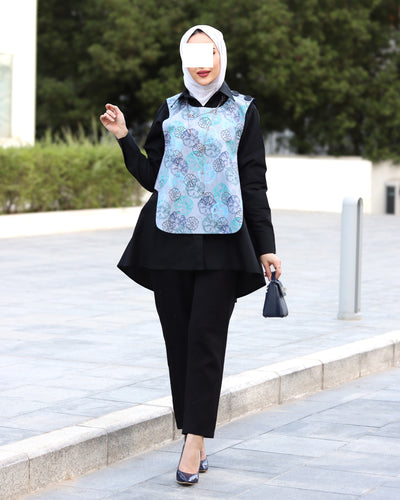 Aqua Bloom Poplin Shirt & Vest