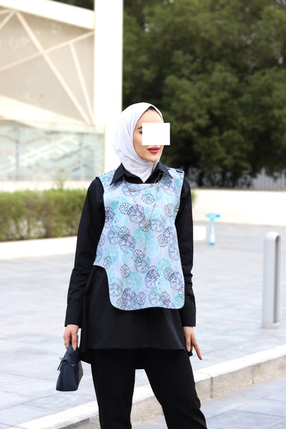 Aqua Bloom Poplin Shirt & Vest