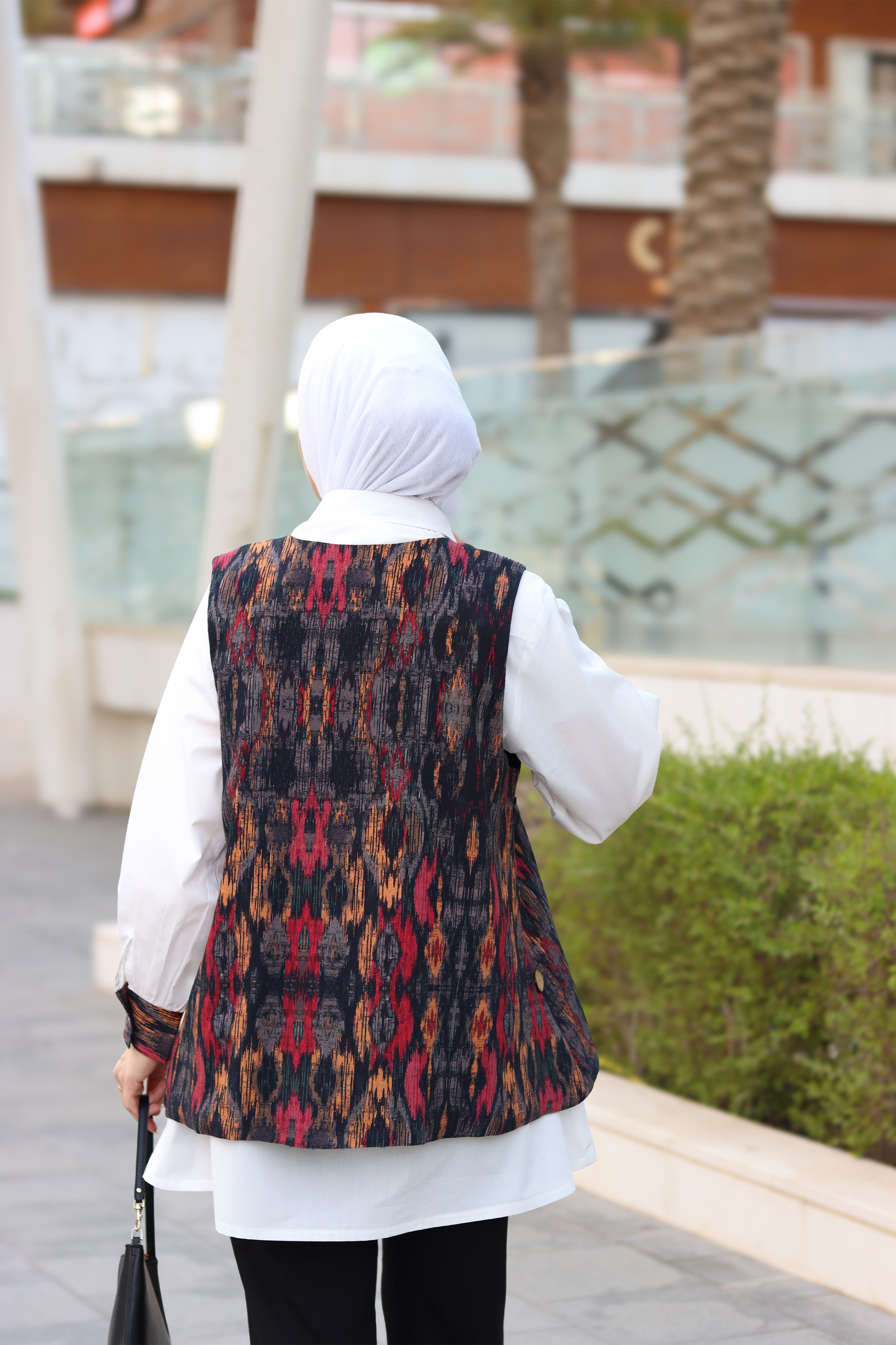 قميص وسترة بوبلين بلون ميدنايت إمبر