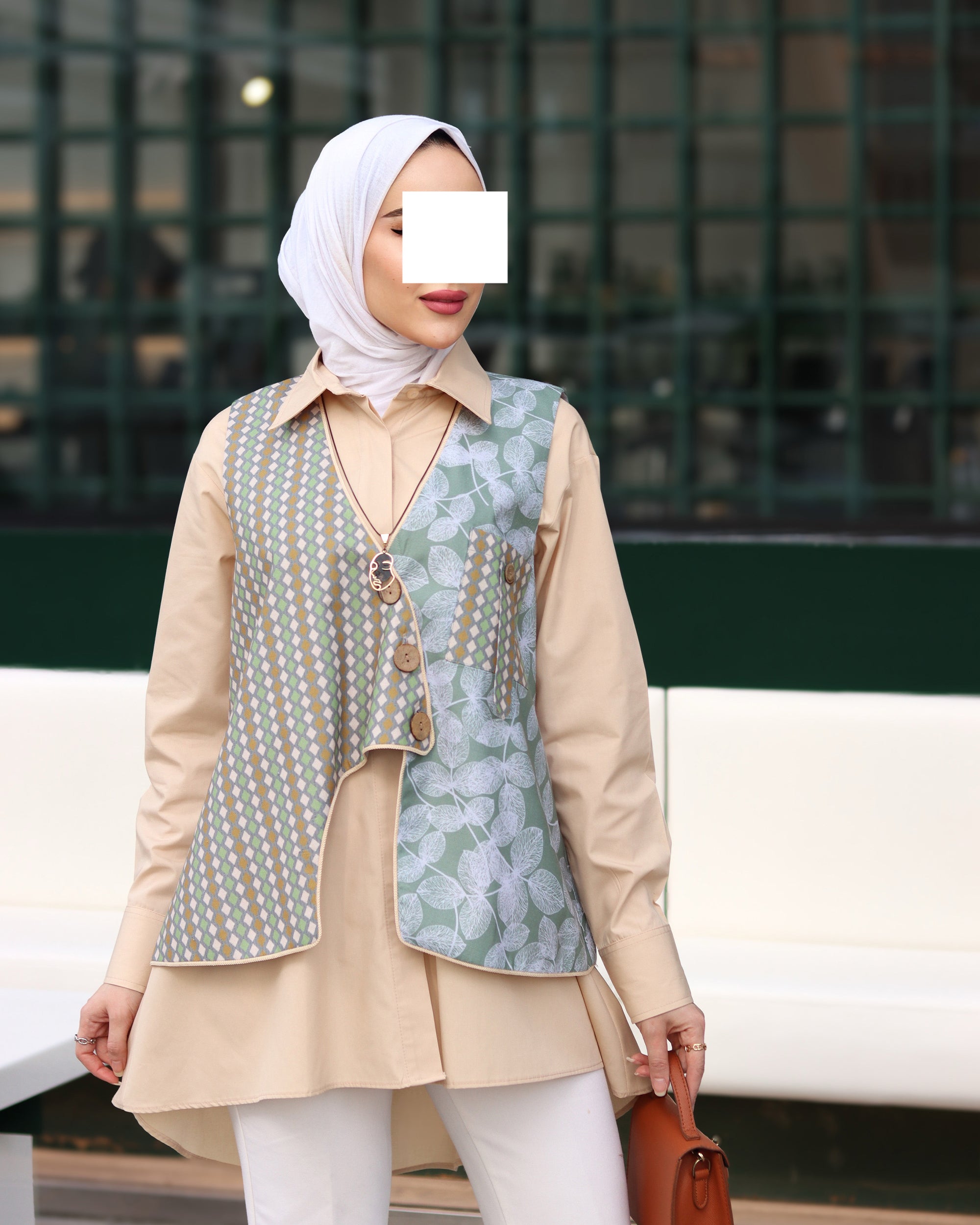 قميص و سترة بوبلين تناغم الميرمية