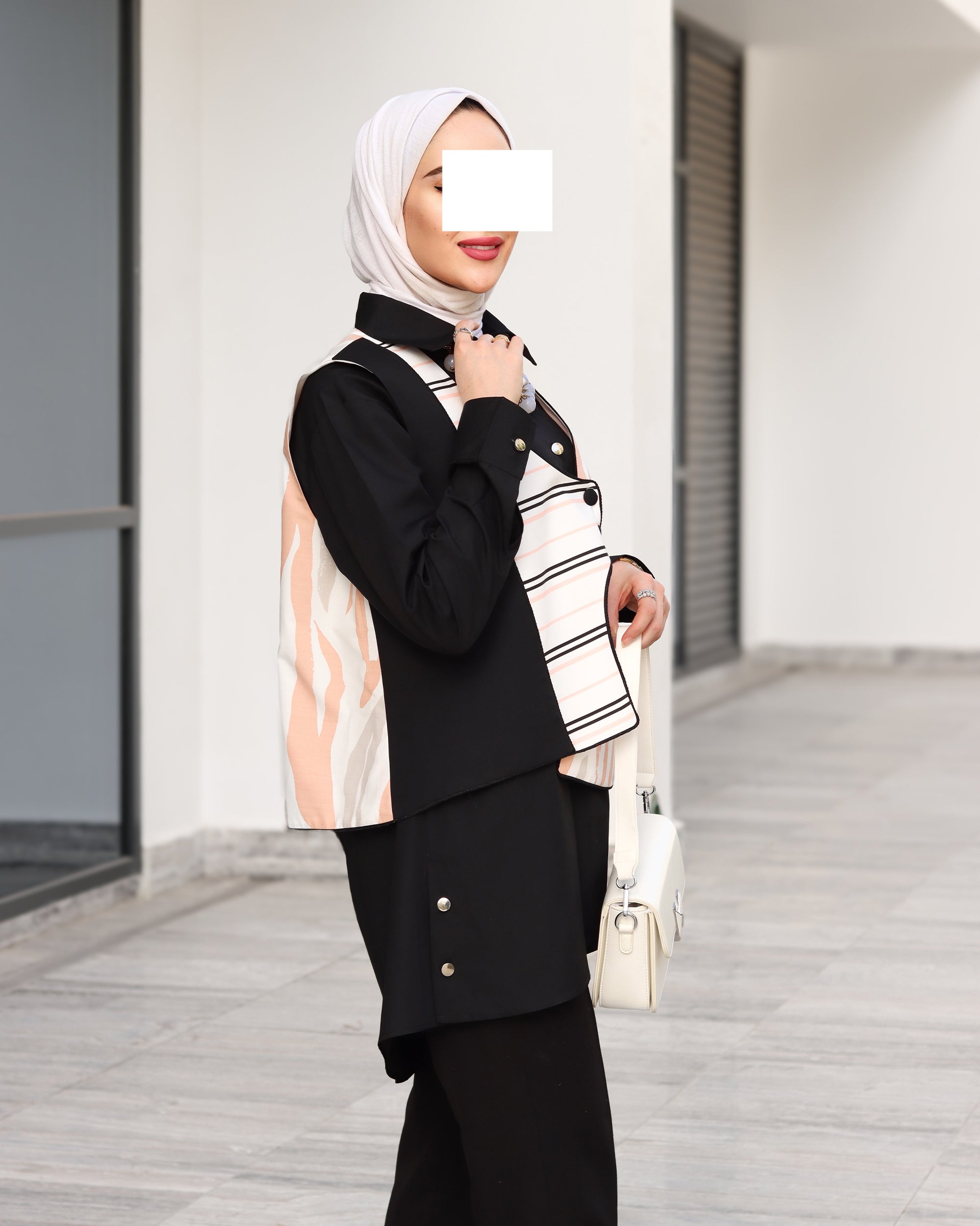 Peach Noir Poplin Shirt