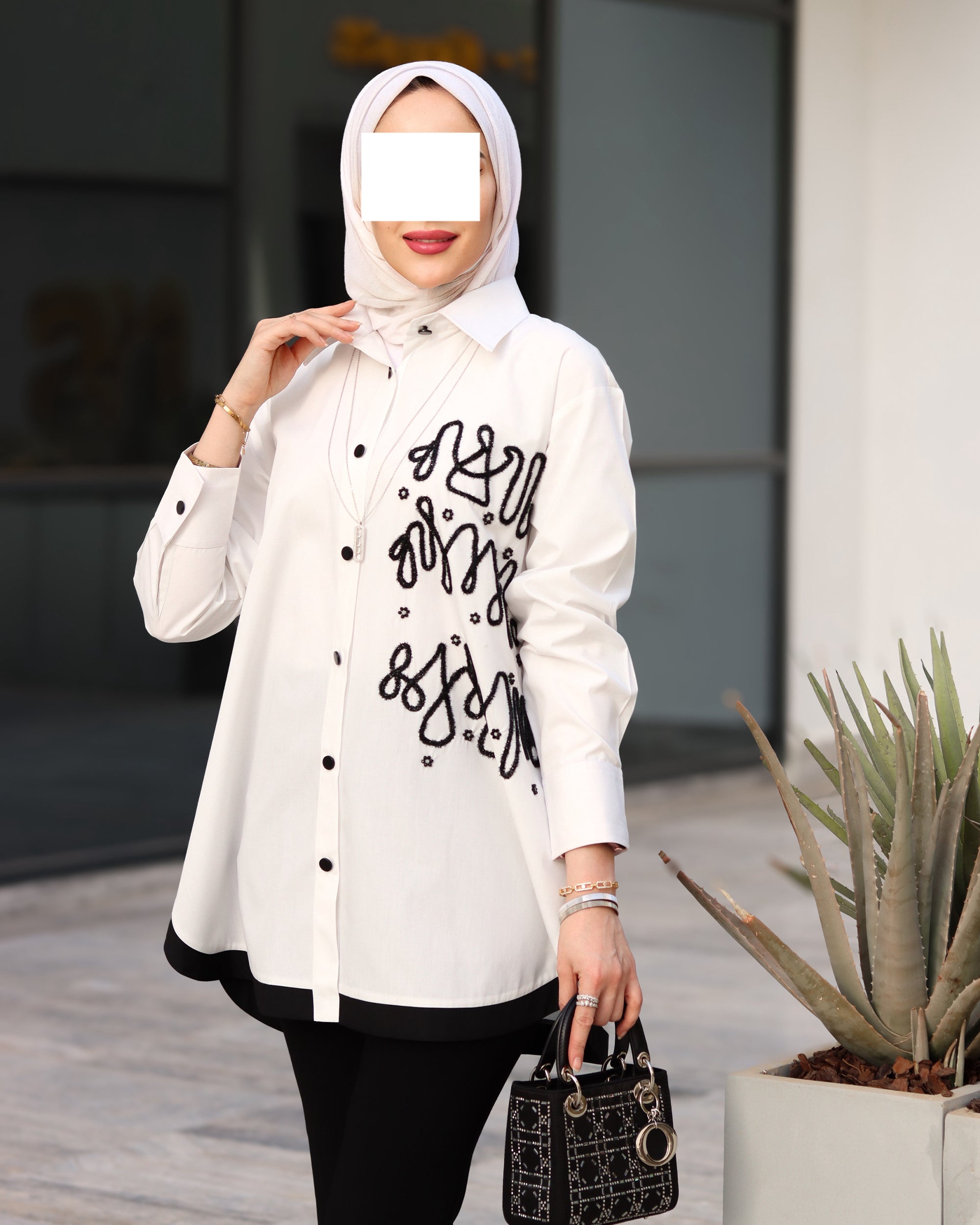 Ink Trace Poplin Shirt