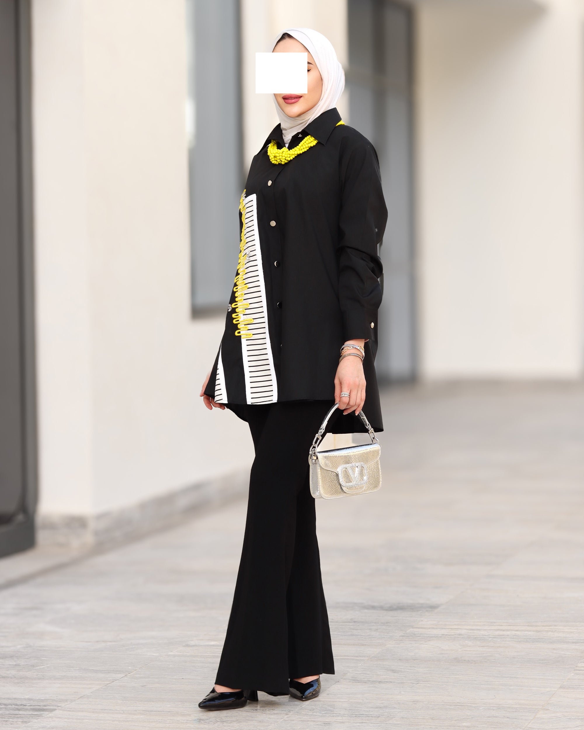 قميص بوبلين فيفا نوار