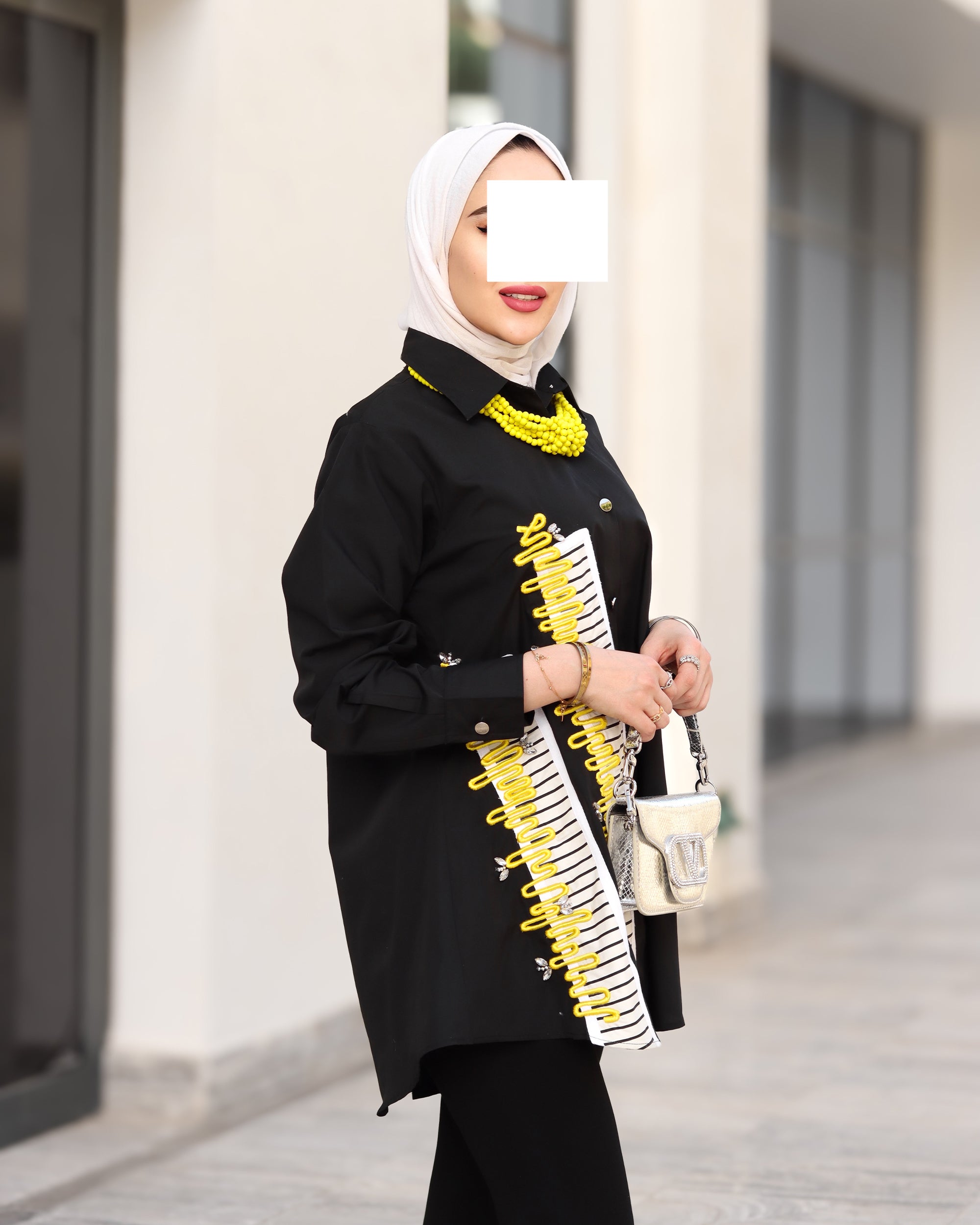 قميص بوبلين فيفا نوار