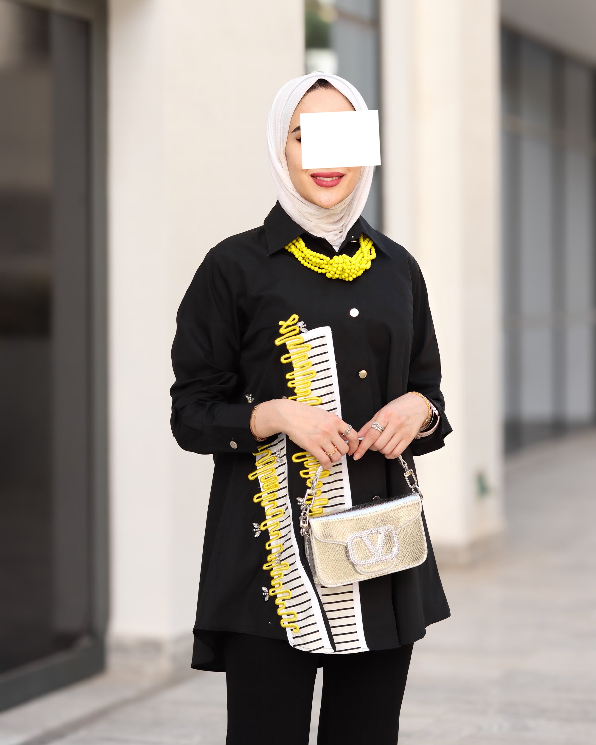 قميص بوبلين فيفا نوار