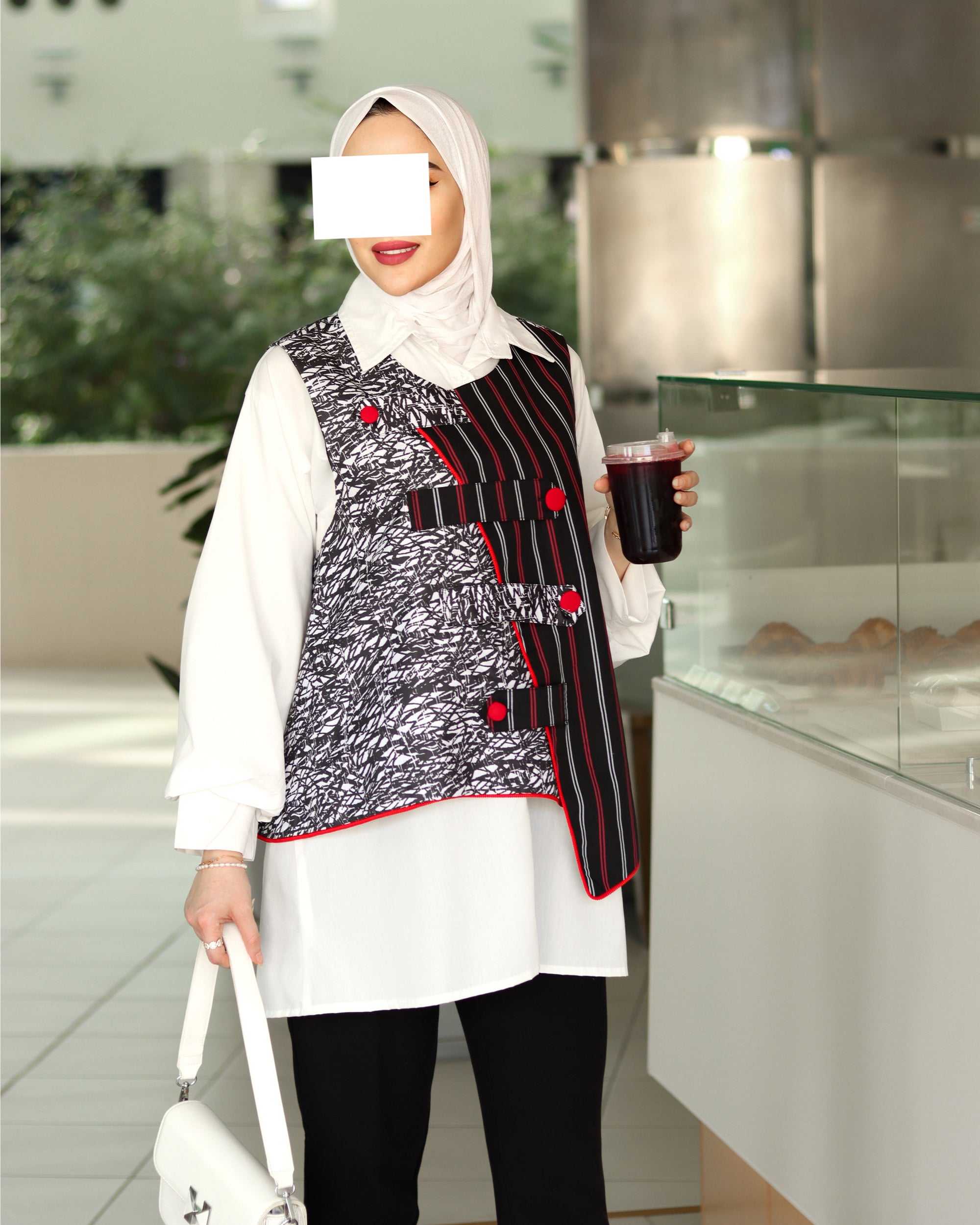 قميص وسترة من البوبلين