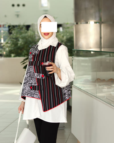 قميص وسترة من البوبلين