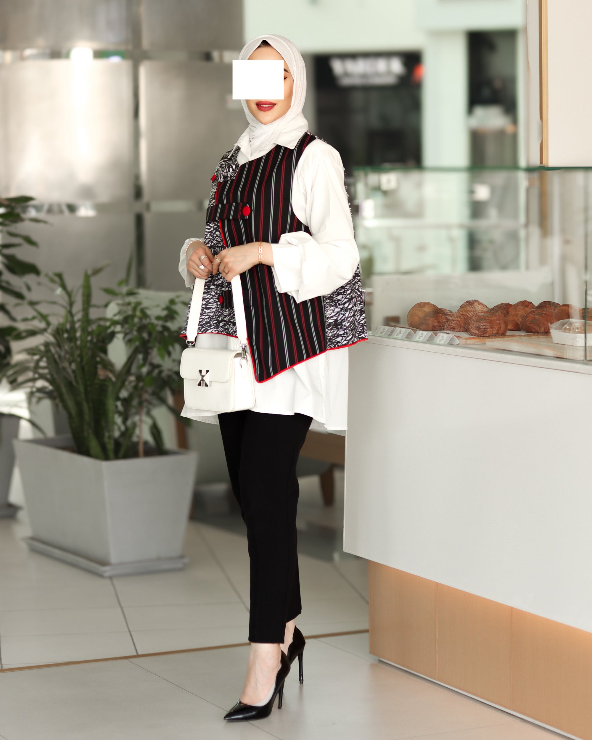 قميص وسترة من البوبلين