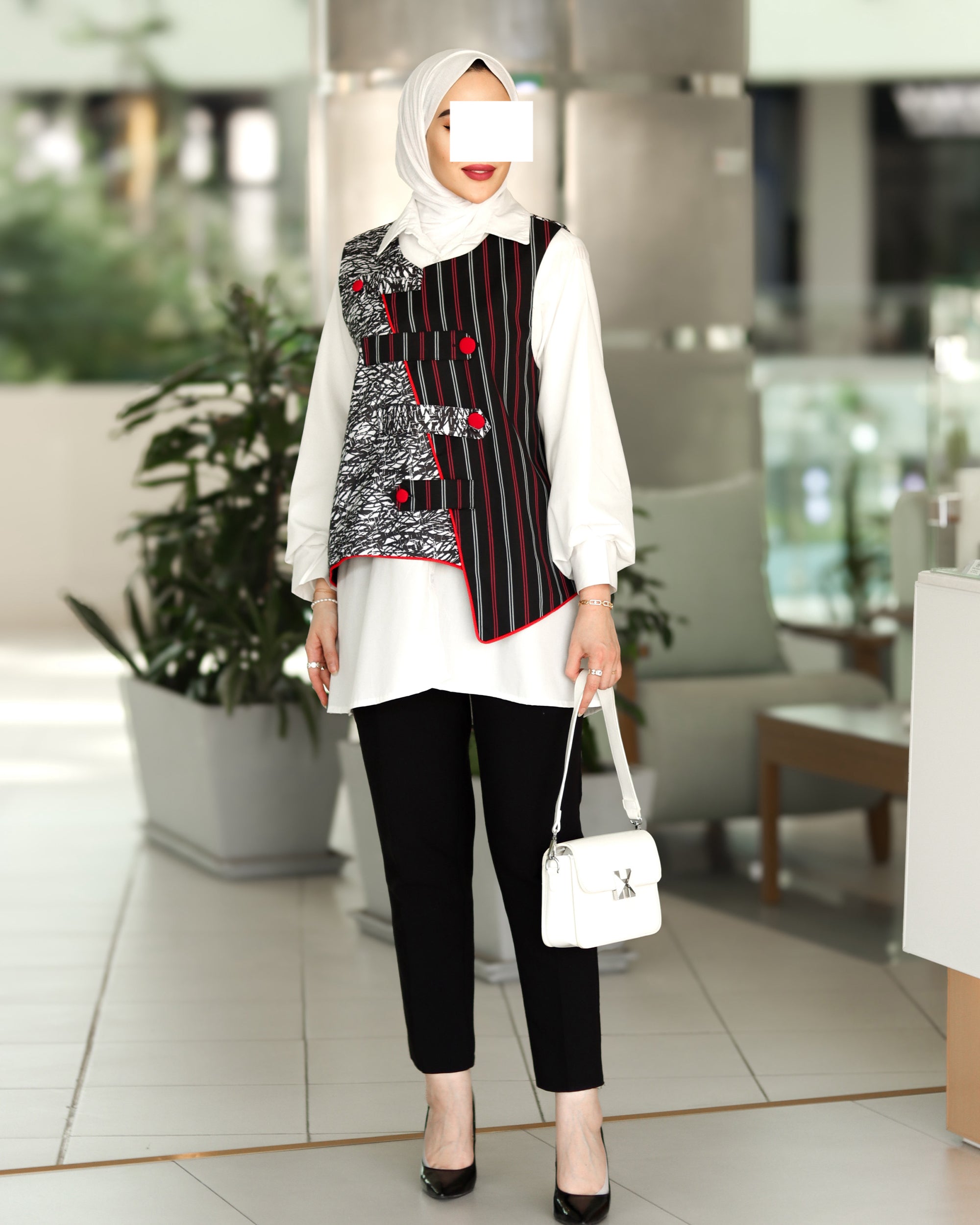 قميص وسترة من البوبلين