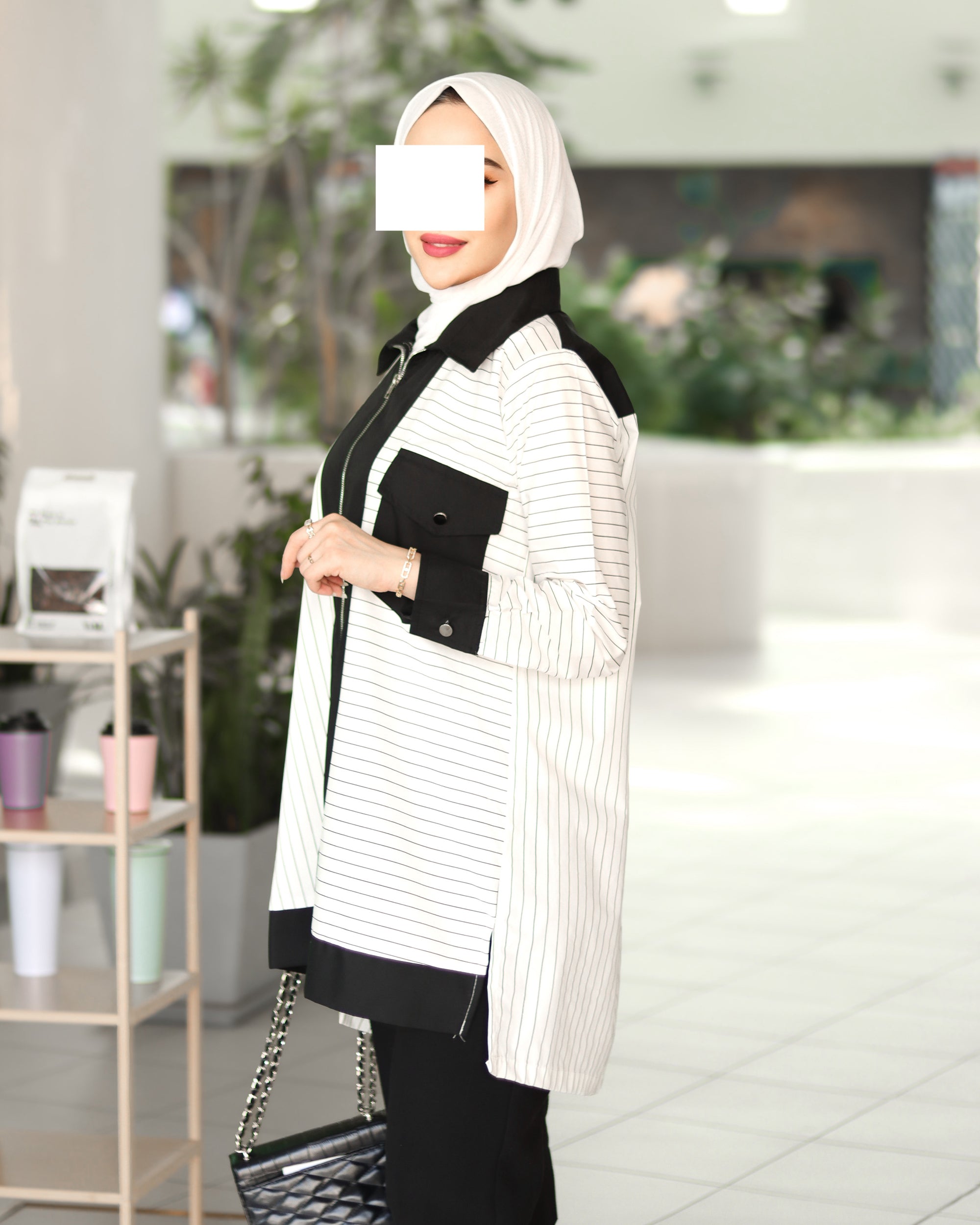 قميص بوبلين مونوإيدج