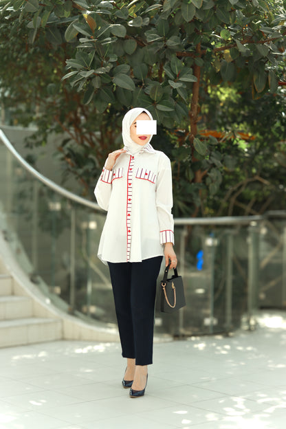 Crimson Stitch Poplin Shirt