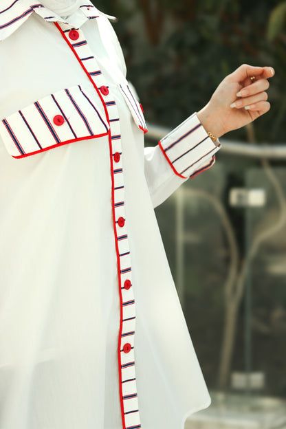 Crimson Stitch Poplin Shirt