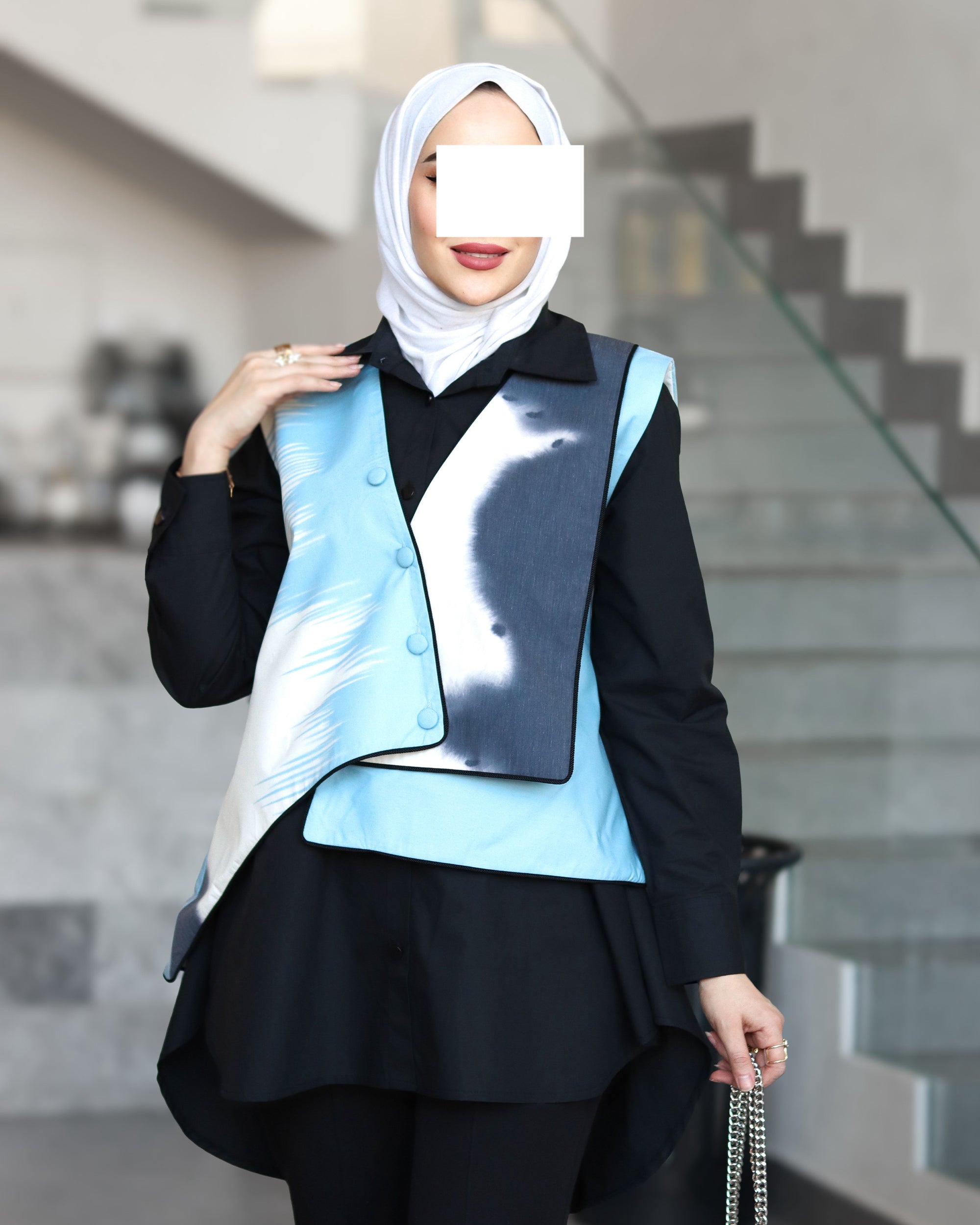 Inkwave Layered Vest Shirt