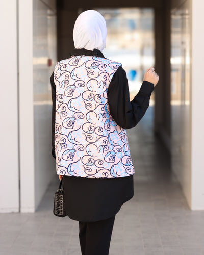 مجموعة سترة بوبلين ميدنايت بلوم