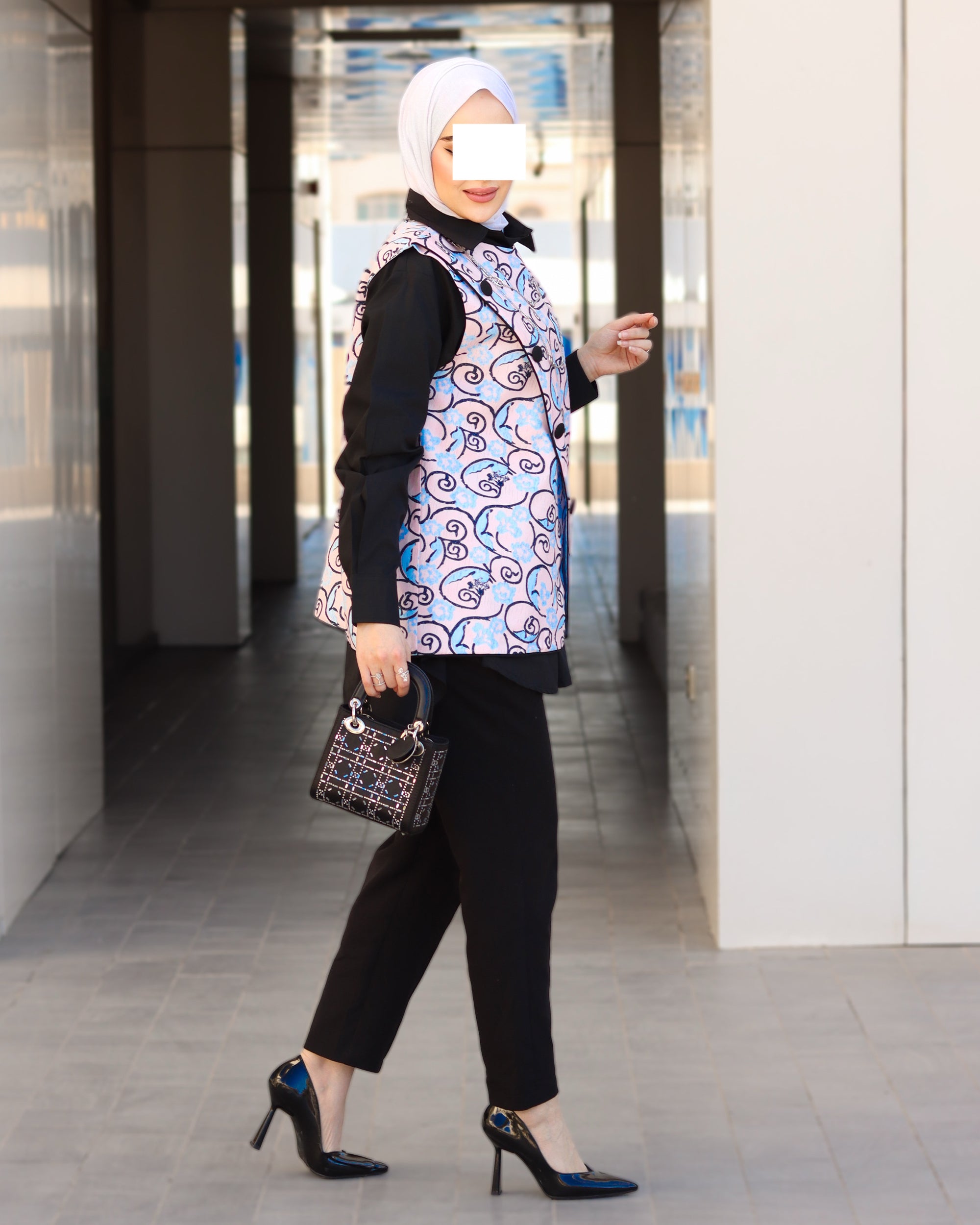 مجموعة سترة بوبلين ميدنايت بلوم