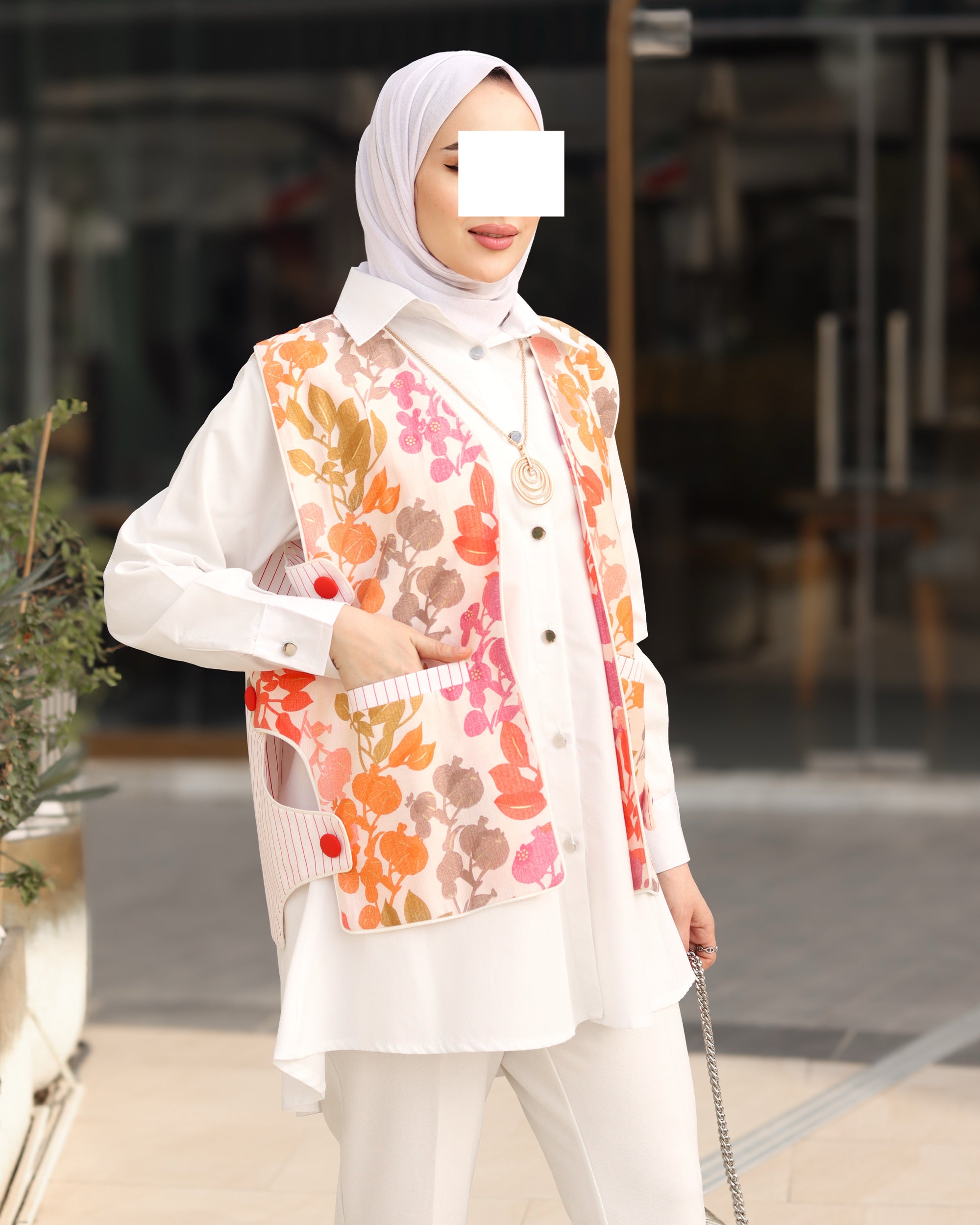 مجموعة سترة بوبلين صن بلوسوم