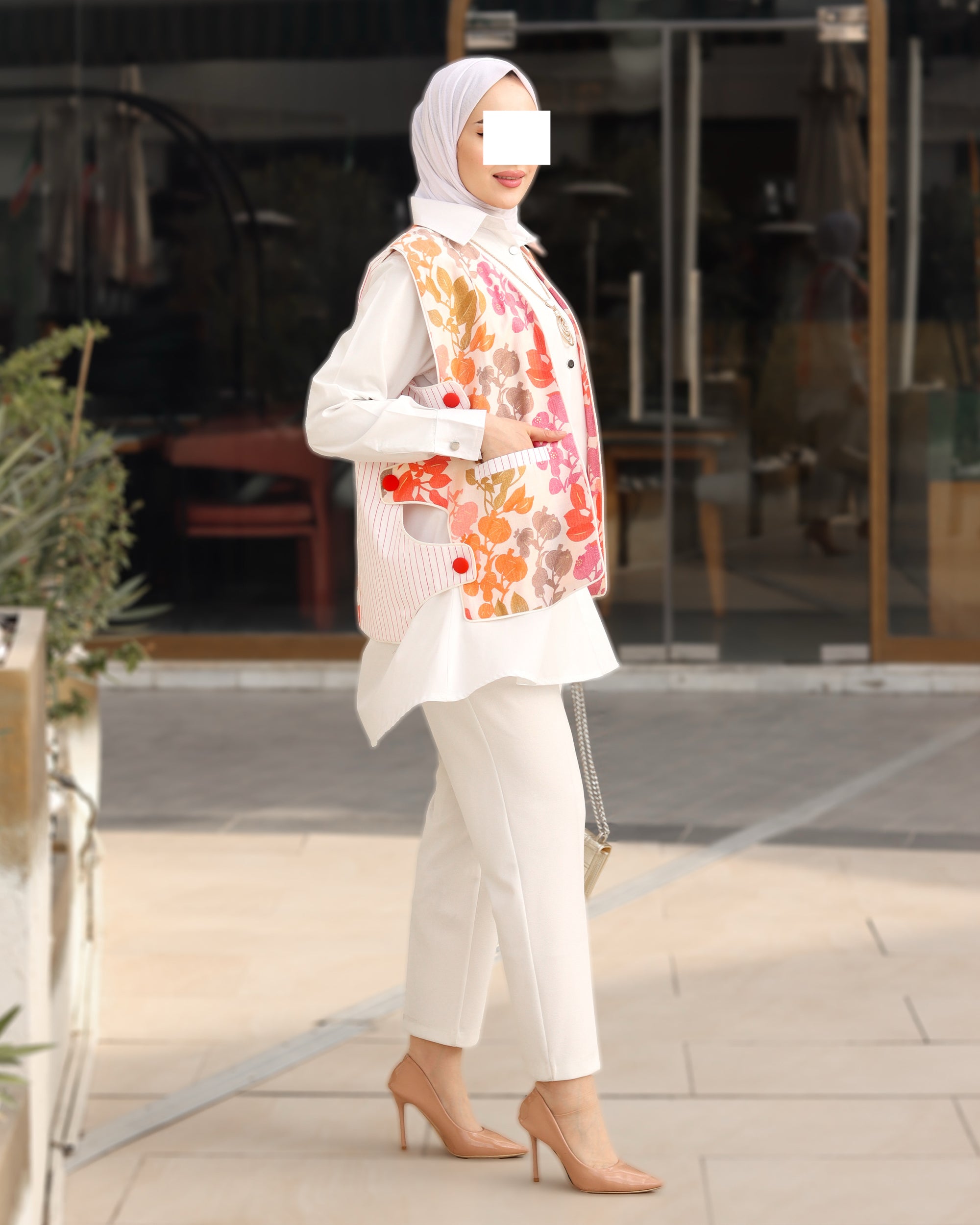 مجموعة سترة بوبلين صن بلوسوم