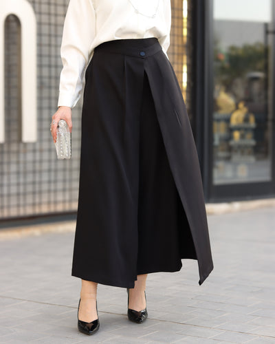 بنطلون باربي ميدنايت بخصر متقاطع