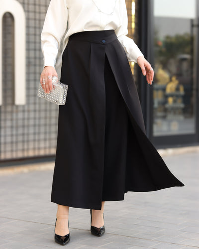 بنطلون باربي ميدنايت بخصر متقاطع