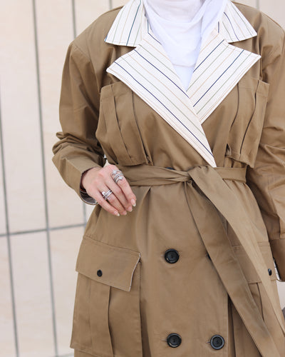 Urban Line Poplin Trench Coat